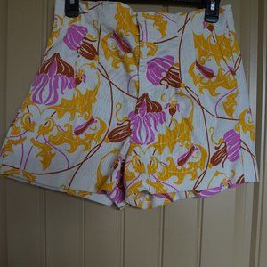 Zara High waist floral Shorts Size L